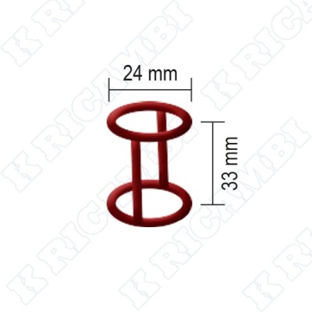 GUARNIZIONE GABBIETTA 24x33 SILICONE