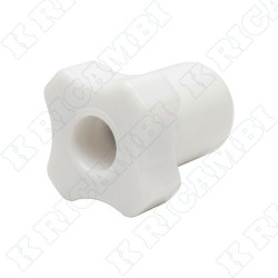 POMELLO CHIUSURA POMPA PLASTICA BIANCA